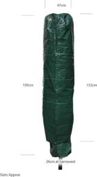 Marco Paul Large Garden Parasol Umbrella cover in Green - thumbnail 4