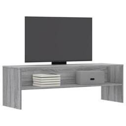 Berkfield Home TV Cabinet Grey Sonoma 120x40x40 cm Engineered Wood - Size: 120 x 40 x 40 cm - thumbnail 1