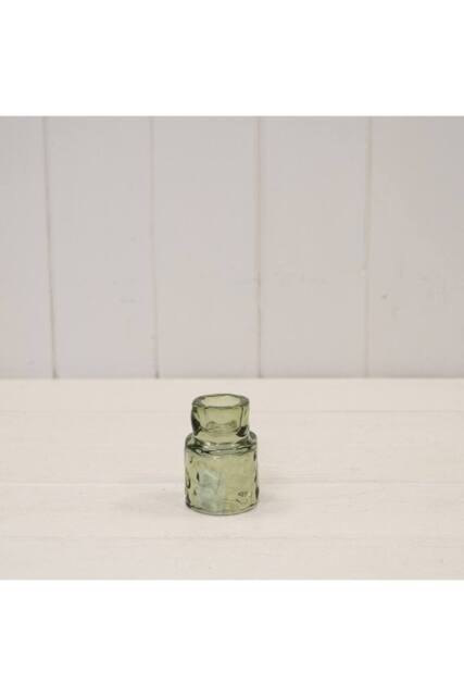 KDMD Small Vintage Green Textured Candle Holder - image 1