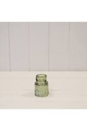 KDMD Small Vintage Green Textured Candle Holder - thumbnail 1