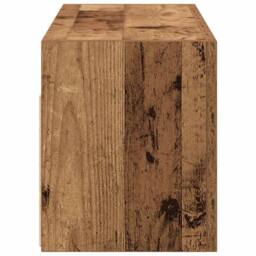 Berkfield Home Bathroom Wall Cabinet Old Wood 60x25x30 cm Engineered Wood in Brown - Size: 60 x 25 x 30 cm - thumbnail 7