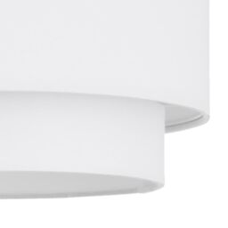 First Choice Lighting White 2 Tier Ceiling Light Shade - thumbnail 5