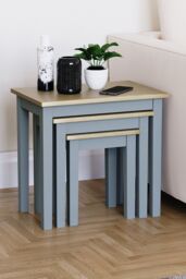 Vida Designs Yorkshire Nest of 3 Tables Living Room Coffee Side Tables