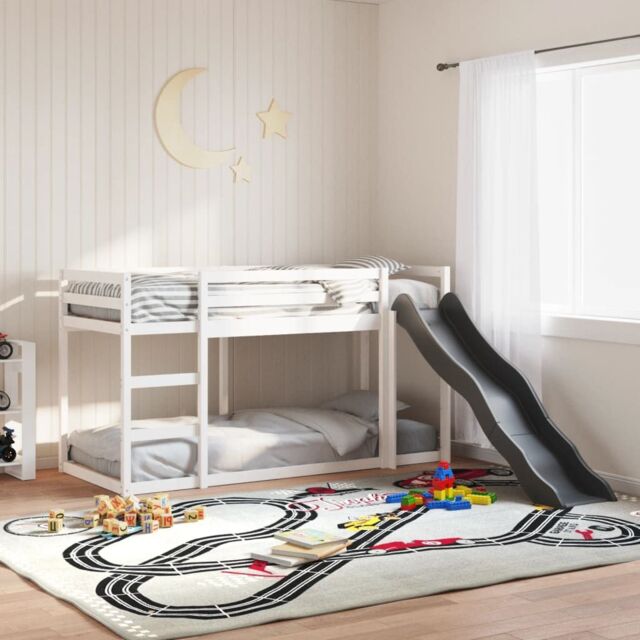 Berkfield Home Bunk Bed with Slide&Ladder without Mattress White 90x200 cm - image 1