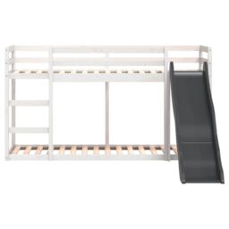 Berkfield Home Bunk Bed with Slide&Ladder without Mattress White 90x200 cm - thumbnail 5