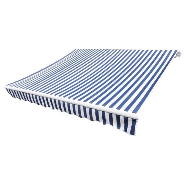 Berkfield Home Awning Top Sunshade Canvas Blue & White 450x300 cm - image 1