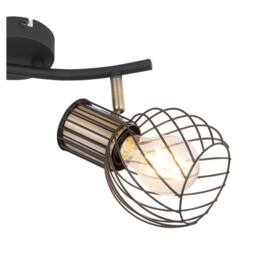 Netlighting Argusto Twin Ceiling Spotlight Matt Black 2x E27 - thumbnail 5