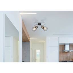 Netlighting Argusto Twin Ceiling Spotlight Matt Black 2x E27 - thumbnail 6