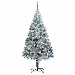 Berkfield Home Artificial Christmas Tree with 300 LEDs with Stand Green 240 cm - thumbnail 3