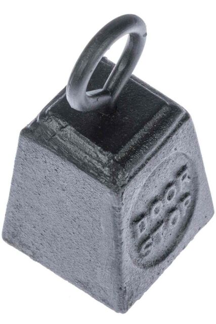 Homescapes Black Antique Cast Iron Style Door Stopper - image 1