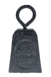 Homescapes Black Antique Cast Iron Style Door Stopper - thumbnail 2