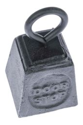 Homescapes Black Antique Cast Iron Style Door Stopper - thumbnail 3