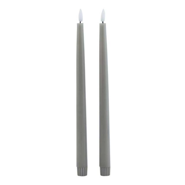 Hill Interiors Luxe Collection Electric Candle Pack of 2 in Grey - image 1