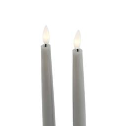 Hill Interiors Luxe Collection Electric Candle Pack of 2 in Grey - thumbnail 2