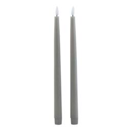 Hill Interiors Luxe Collection Electric Candle Pack of 2 in Grey - thumbnail 1
