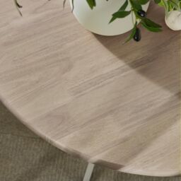 FurnitureboxUK Bude Round Wooden Dining Table & 4 Millford Chairs in Grey - thumbnail 4
