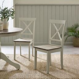 FurnitureboxUK Bude Round Wooden Dining Table & 4 Millford Chairs in Grey - thumbnail 6