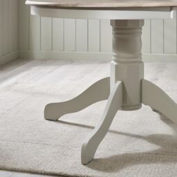 FurnitureboxUK Bude Round Wooden Dining Table & 4 Millford Chairs in Grey - thumbnail 5