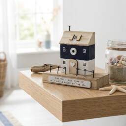 Garden Greatness House By The Sea Wooden Ornament - Size: 1 Pack - thumbnail 2