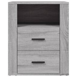 Berkfield Home Bedside Cabinet Grey Sonoma 50x36x60 cm Engineered Wood - Size: 50 x 36 x 60 cm - thumbnail 7