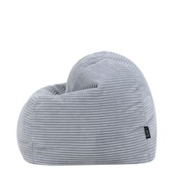 icon Kids High Rest Beanbag in Corduroy in Light Grey - thumbnail 4