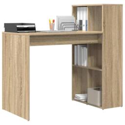 Berkfield Home Modern Computer Desk Sonoma oak Engineered wood Medium Computer Desk in Light Tan