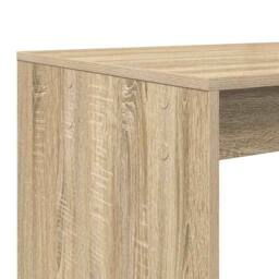 Berkfield Home Modern Computer Desk Sonoma oak Engineered wood Medium Computer Desk in Light Tan - thumbnail 8
