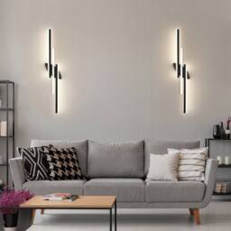 COMELY Indoor Wall Lights, 36W Modern Wall Lights, 3000 K/4000 K/6000K, 100 cm in Black - thumbnail 8