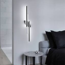 COMELY Indoor Wall Lights, 36W Modern Wall Lights, 3000 K/4000 K/6000K, 100 cm in Black - thumbnail 7