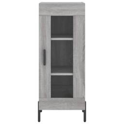 Berkfield Home Sideboard Grey Sonoma 34.5x34x90 cm Engineered Wood - thumbnail 5