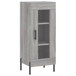 Berkfield Home Sideboard Grey Sonoma 34.5x34x90 cm Engineered Wood - thumbnail 1