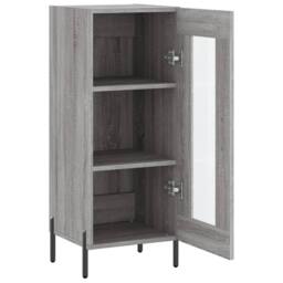 Berkfield Home Sideboard Grey Sonoma 34.5x34x90 cm Engineered Wood - thumbnail 6