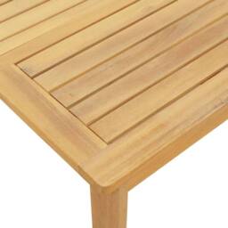 Berkfield Home Garden Table 100x60x30 cm Solid Wood Acacia in Brown - Size: 100 x 60 x 30 cm - thumbnail 6