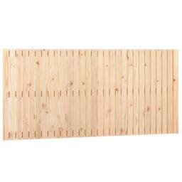 Berkfield Home Wall Headboard 185x3x90 cm Solid Wood Pine in Natural - Size: 185 x 3 x 90 cm