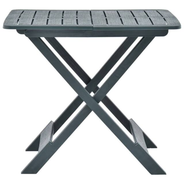 Berkfield Home Folding Garden Table Green 79x72x70 cm Plastic - Size: 79 x 72 x 70 cm - image 1