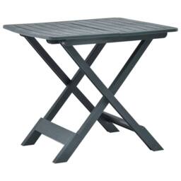 Berkfield Home Folding Garden Table Green 79x72x70 cm Plastic - Size: 79 x 72 x 70 cm - thumbnail 2