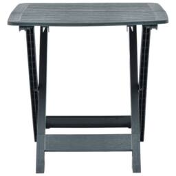 Berkfield Home Folding Garden Table Green 79x72x70 cm Plastic - Size: 79 x 72 x 70 cm - thumbnail 4