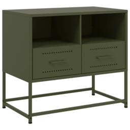 Berkfield Home TV Cabinet Olive Green 68x39x60.5 cm Steel
