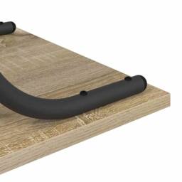 Berkfield Home Modern Console Table Sonoma oak 101 x 35 x 80.5 cm Engineered wood in Light Brown - thumbnail 9