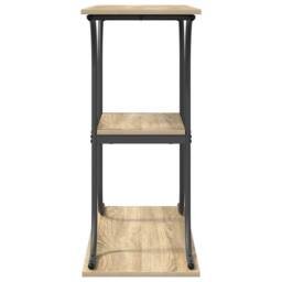 Berkfield Home Modern Console Table Sonoma oak 101 x 35 x 80.5 cm Engineered wood in Light Brown - thumbnail 6