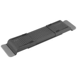 KORVIXA Black Rust Free Over Bath Tub Rack in Dark Grey - thumbnail 4