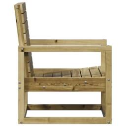 Berkfield Home Beautiful Garden Chair 57.5x63x76 cm Impregnated Wood Pine in Brown - thumbnail 5