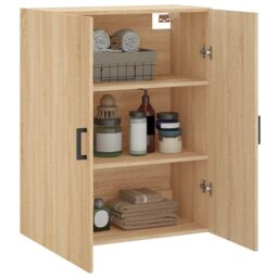 Berkfield Home Wall Mounted Cabinet Sonoma Oak 69.5x34x90 cm in Brown - thumbnail 5