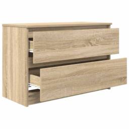 Berkfield Home TV Cabinet Sonoma Oak 80x35x54 cm Engineered Wood in Light Tan - Size: 80 x 35 x 54 cm - thumbnail 5