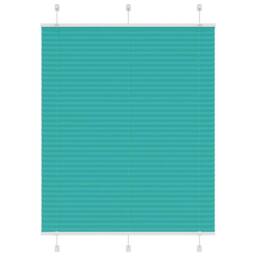 Berkfield Home Pleated Blind Petrol Green 110x150 cm Fabric Width 109.4 cm Polyester in Teal - thumbnail 2