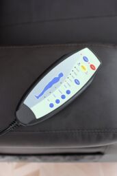 More4Homes Caesar Bonded Leather Recliner Rocking Swivel Heat & Massage Chair in Black - thumbnail 6