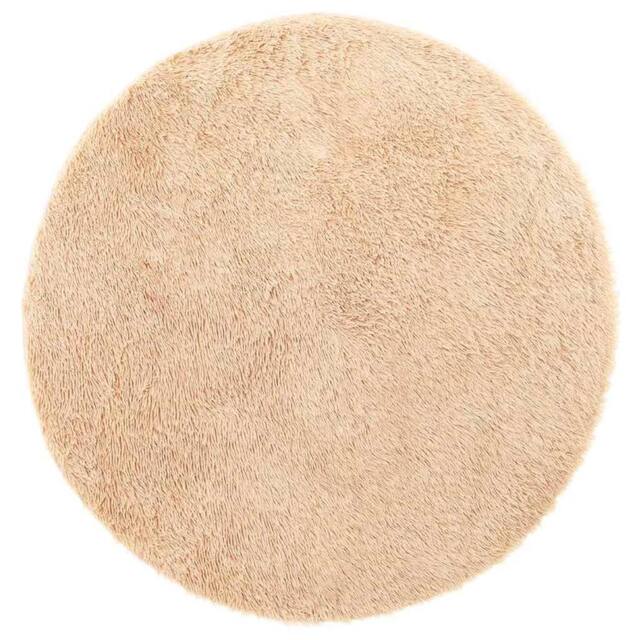 Berkfield Home Shaggy Rug High Pile NAVARRA Beige 200x200 cm Polyester - Size: Medium - image 1