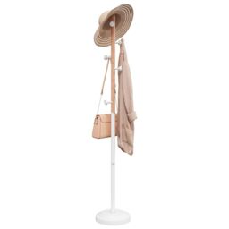 Berkfield Home Coat Stand White 177 cm Powder-coated Iron - thumbnail 1