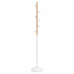 Berkfield Home Coat Stand White 177 cm Powder-coated Iron - thumbnail 4