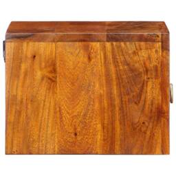 Berkfield Home Bedside Cabinet with Drawer Brown, multicolour 35 x 30 x 22 cm in Brown - thumbnail 6